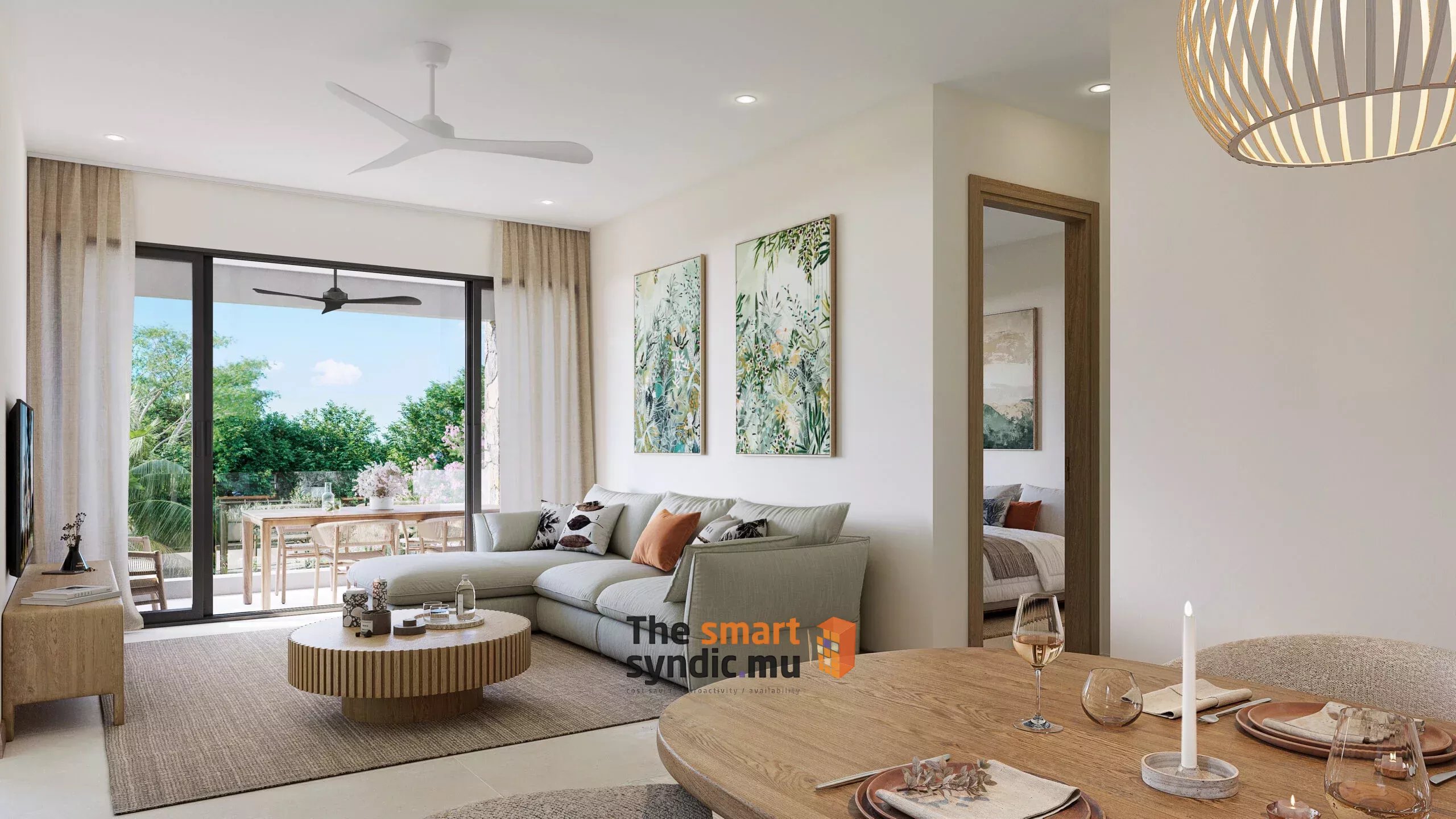 The 3-bedroom apartment that reconciles space and nature